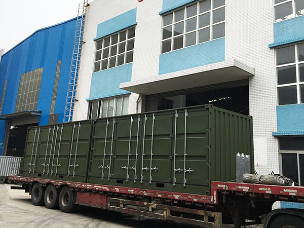 A smooth delivery to Dutch Client of military purpose container kitchen